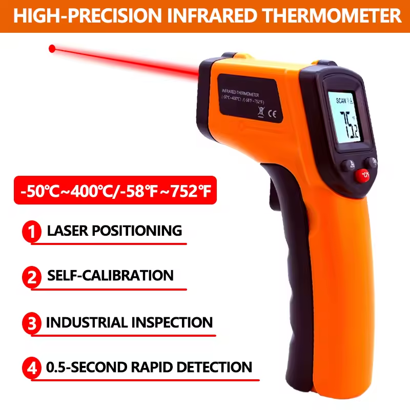 Industrial Laser Blaster - Handheld Infrared Thermometer Temperature Gun Non-Contact