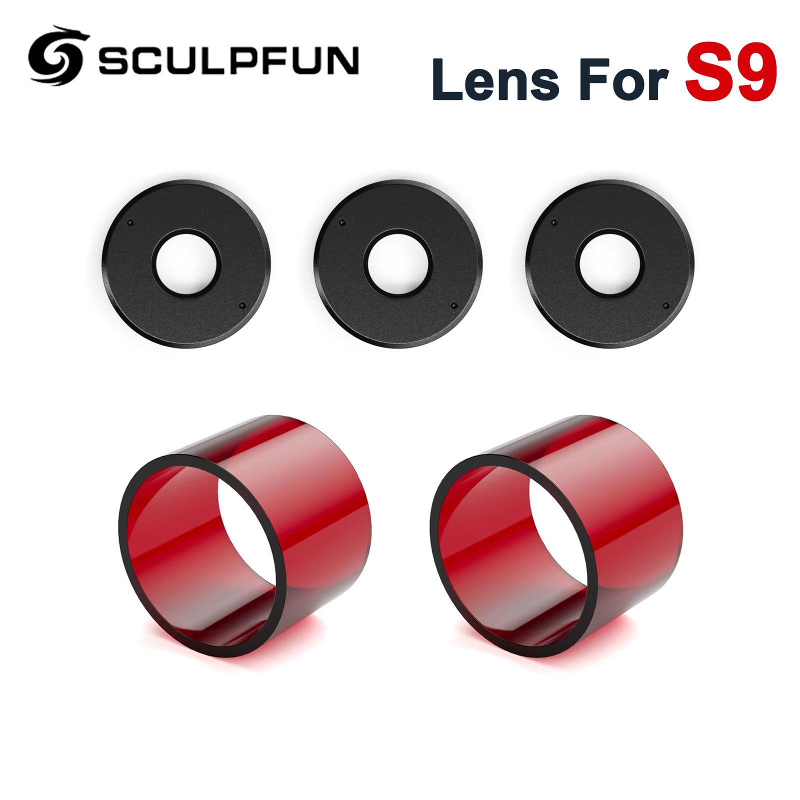SCULPFUN S9 Focus Lens 3Pcs Se - огляд і ціна Laser Focus Lens