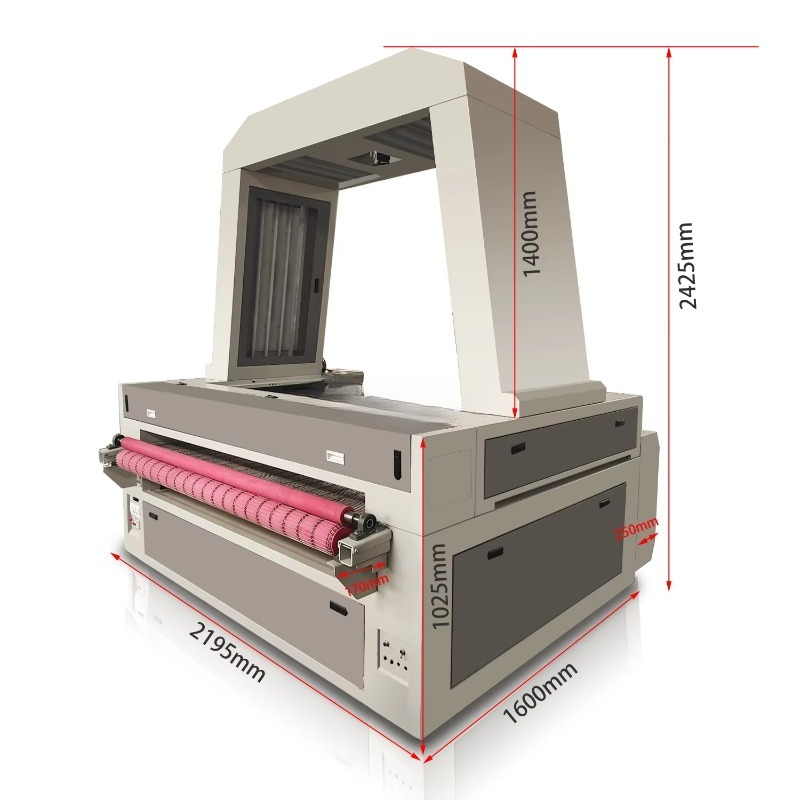 1610 CCD Camera Laser Cutting  - огляд і ціна Industrial Laser Fabric Cutting Machine