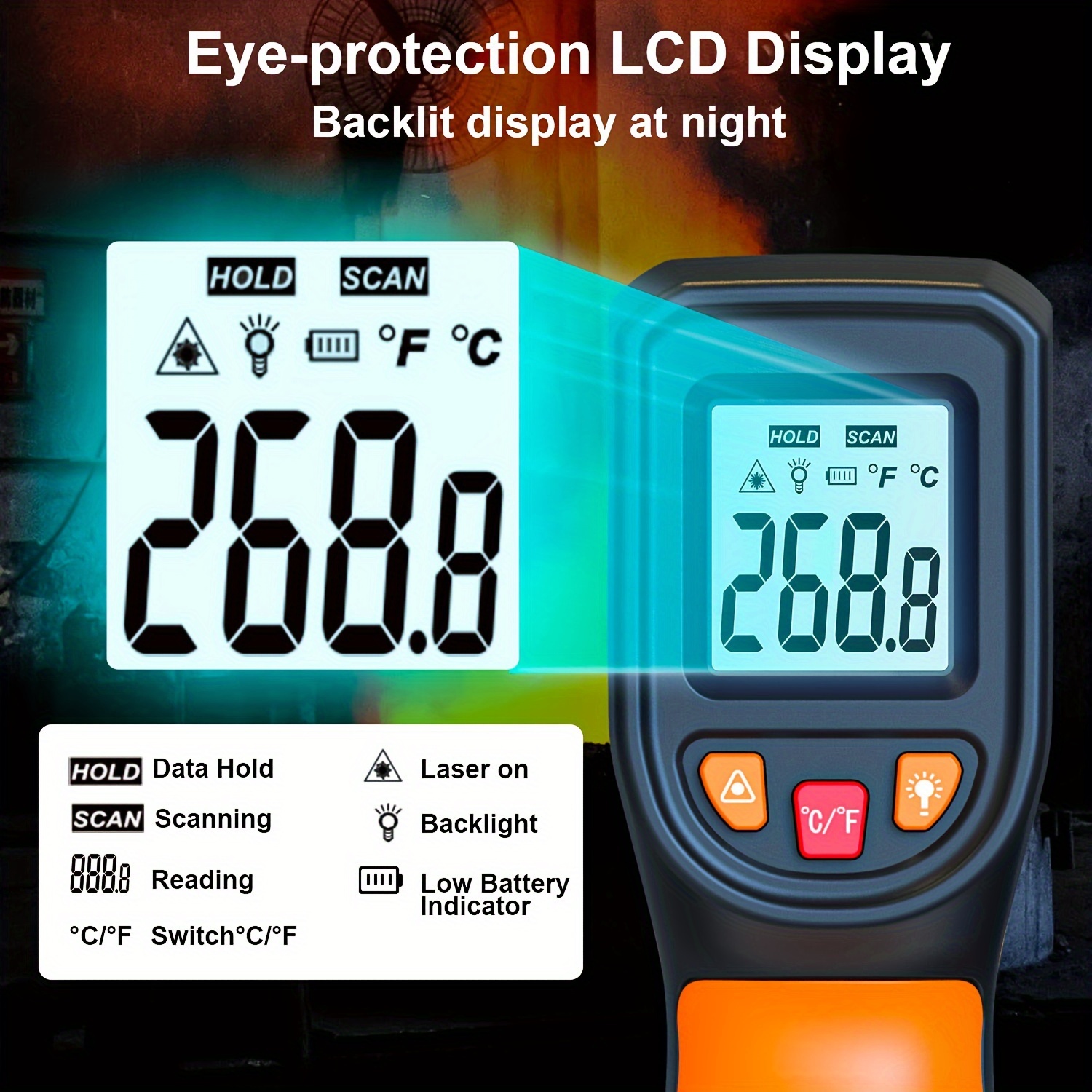 NJTY T600T600A Laser Temperatu - огляд і ціна Industrial Laser Blaster