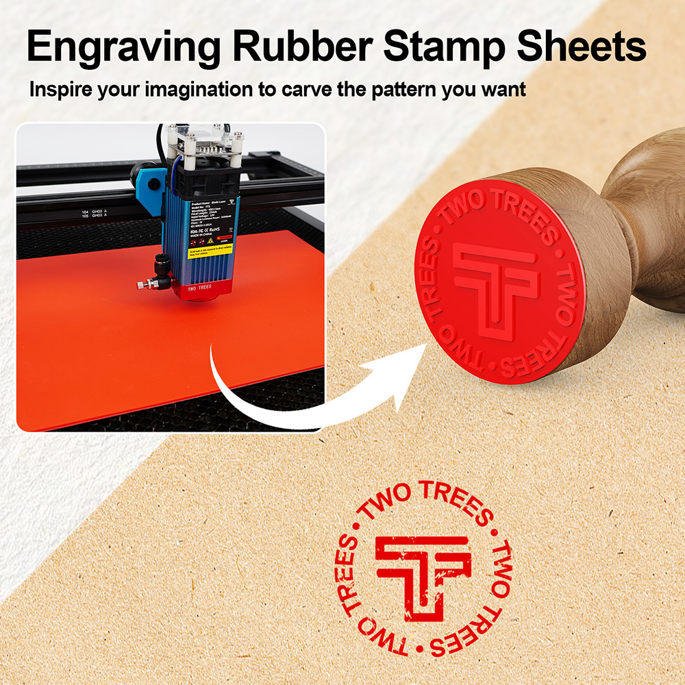 TwoTrees Laser Engraver Rubber - огляд і ціна Laser Marking Machine