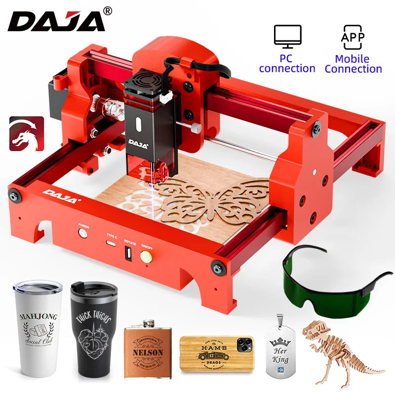 DAJA A7 Laser Engraver 5W Mini - огляд і ціна Laser Marking Machine
