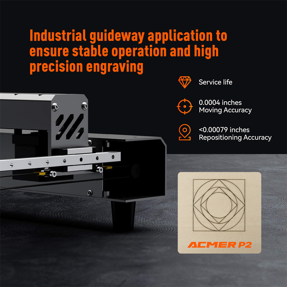 ACMER P2 33W lasers Engraver W - огляд і ціна Industrial Laser Engraver For Wood