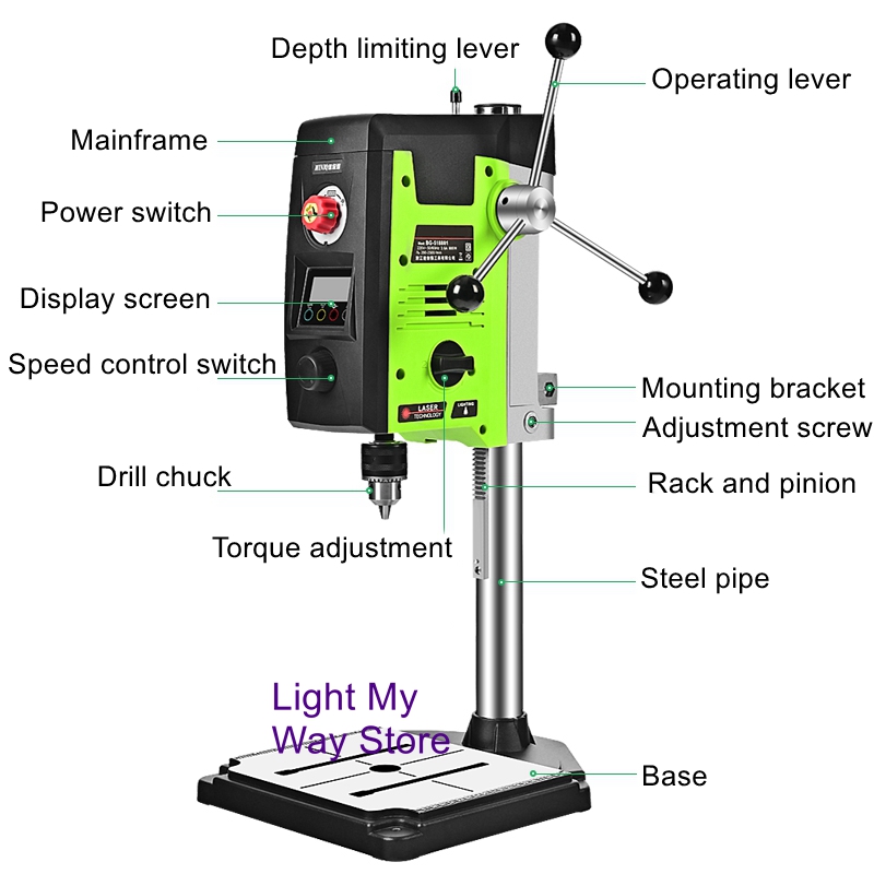 Mini strong table drill digita - огляд і ціна Industrial Laser Table