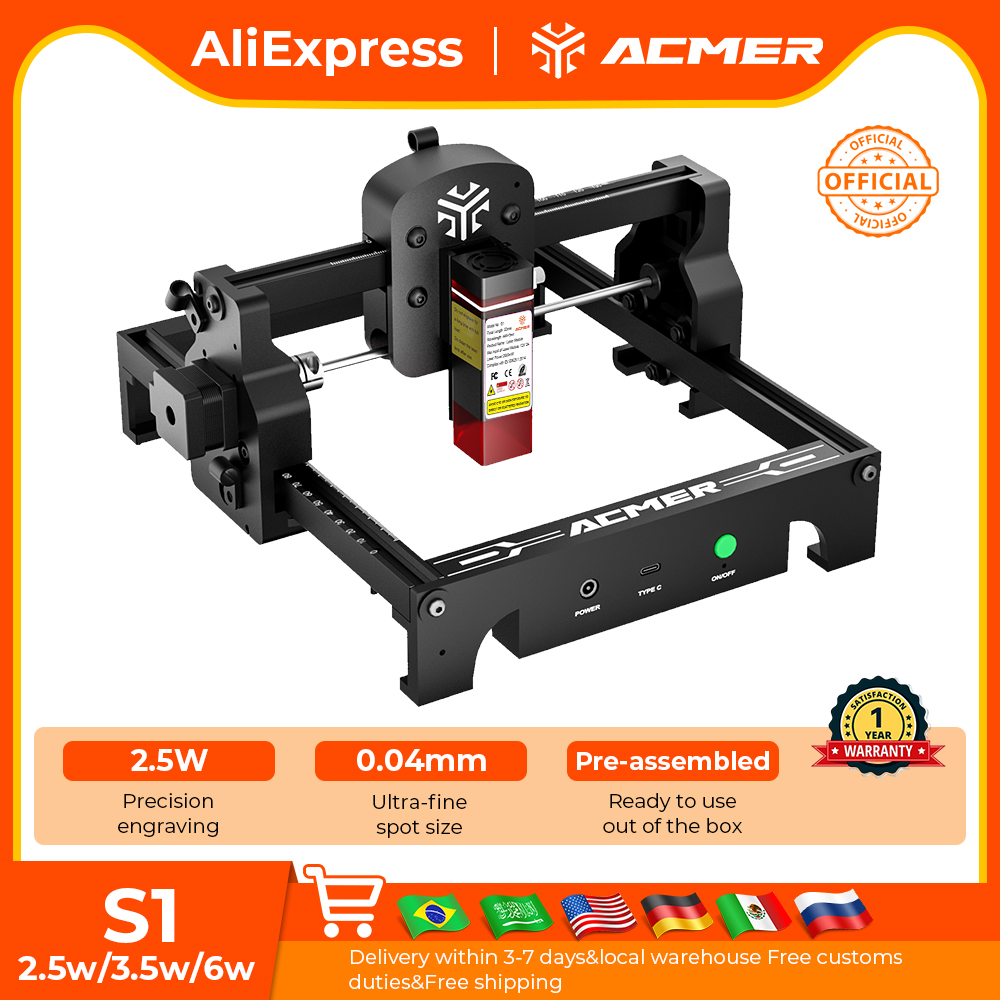 ACMER S1 Mini Laser Engraving  - огляд і ціна Laser Marking Machine