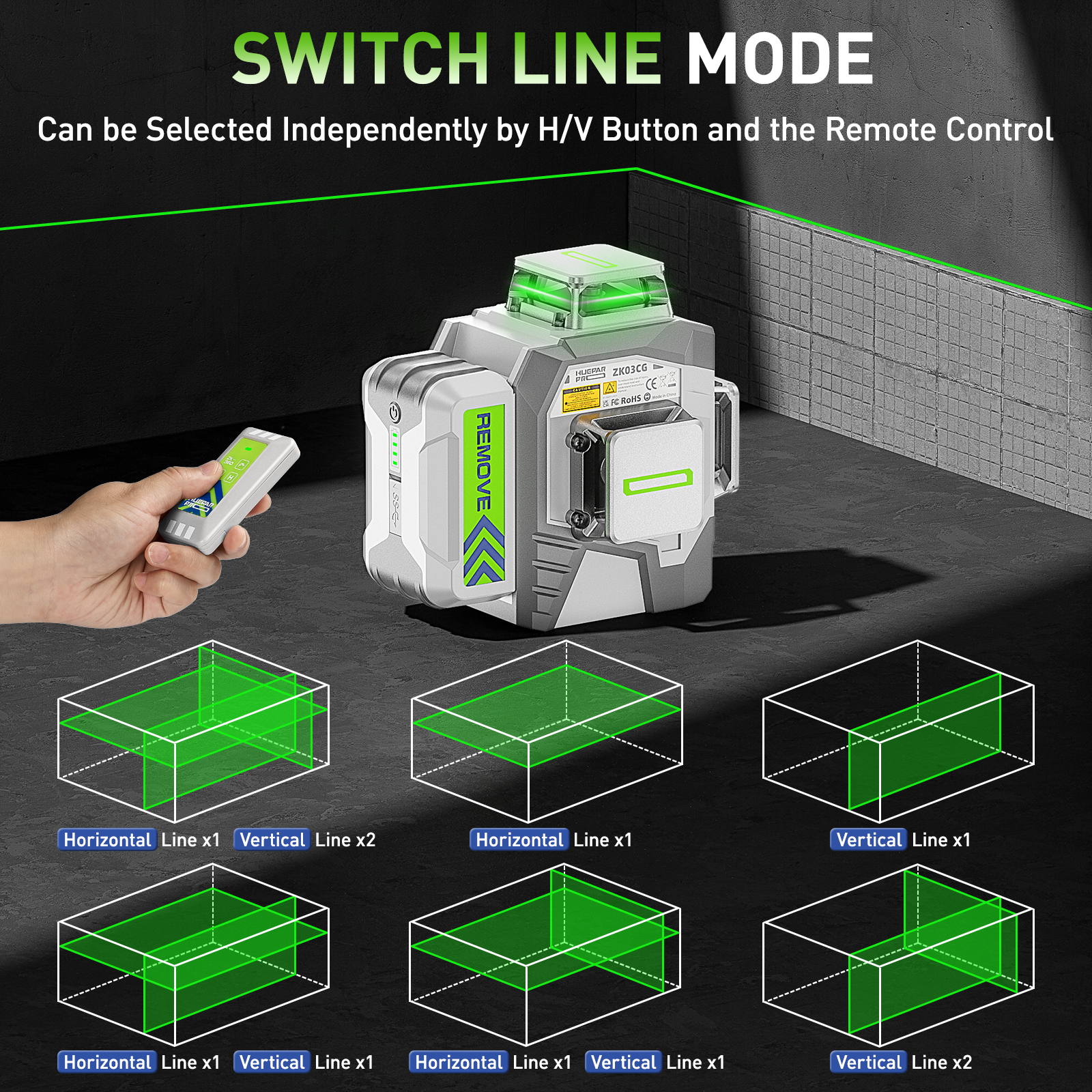 Huepar Professional 3D 12 Line - огляд і ціна Industrial Laser Line