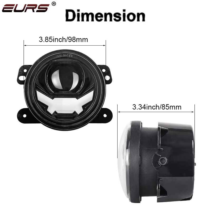 4inch LED Fog Lights 30W DRL L - огляд і ціна Laser Focus Lens