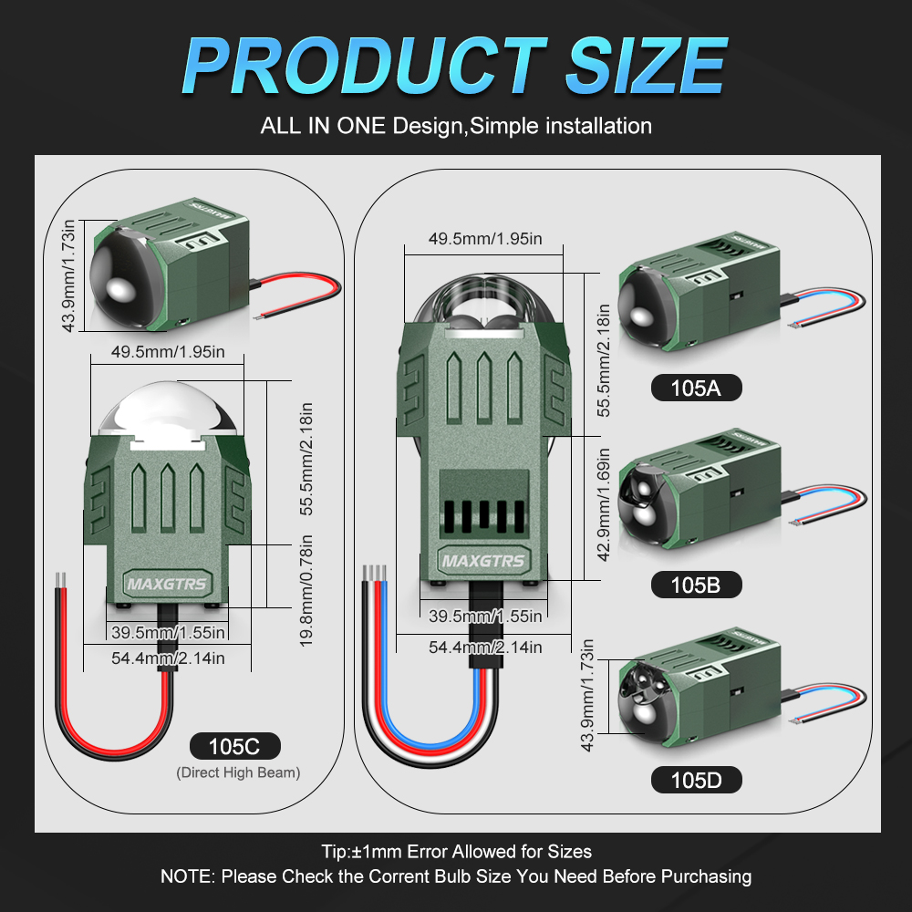 Double Laser 1.5inch Bi Led Mo - огляд і ціна Laser Focus Lens