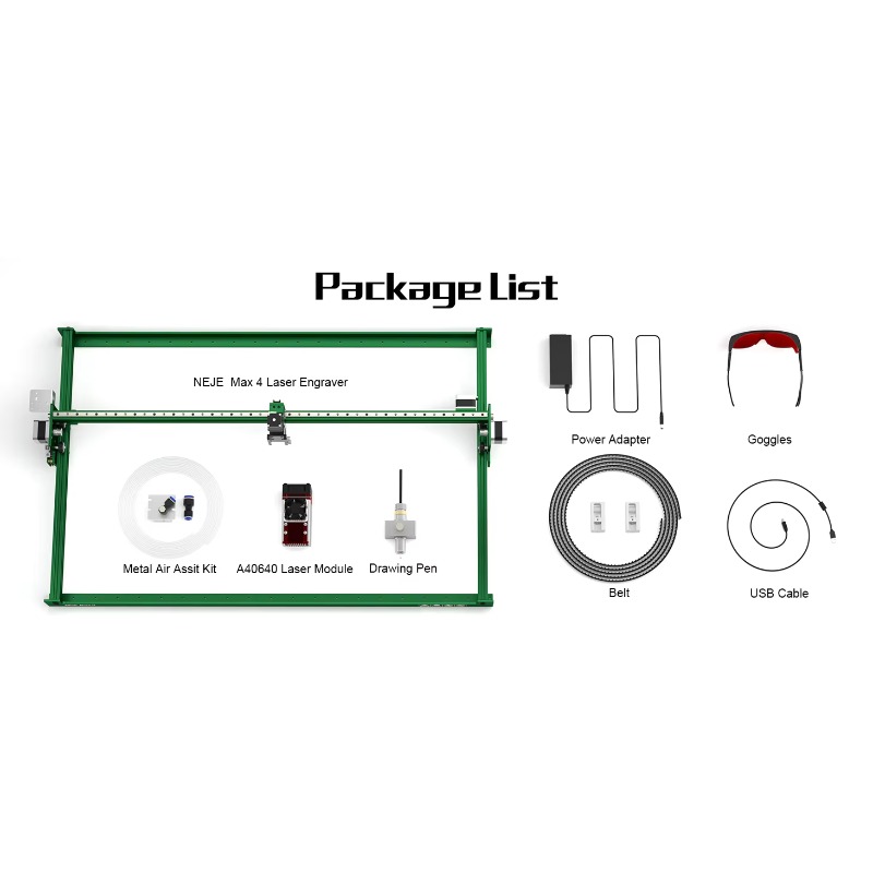 NEJE Max 4 A40640 High Power L - огляд і ціна Industrial Laser Engraver For Wood