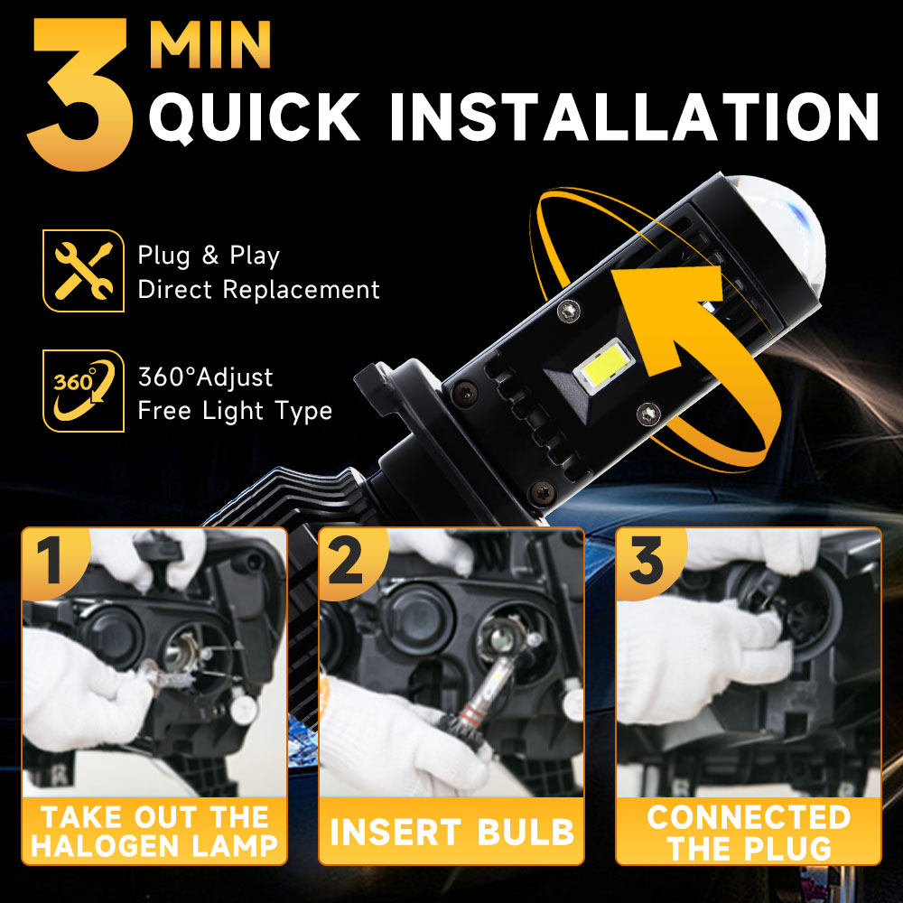 Canbus Lamp H4 H7 LED Y10 Supe - огляд і ціна Laser Focus Lens