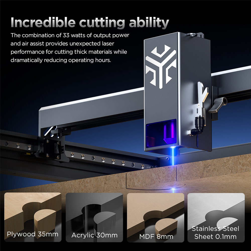 ACMER P2 Laser Engraver 33W 20 - огляд і ціна Industrial Laser Engraver For Wood