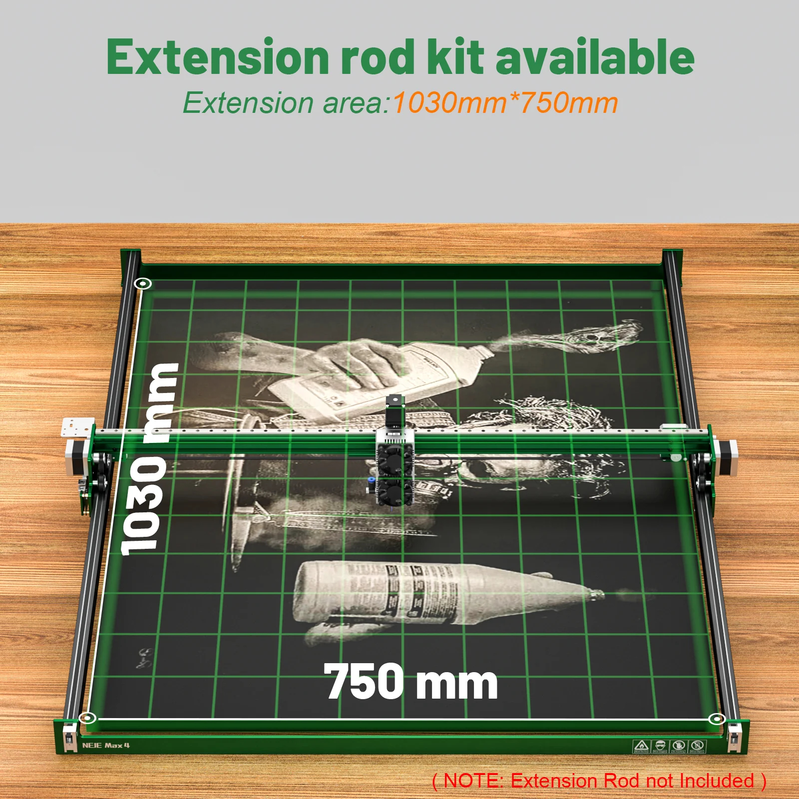 NEJE Max 4 E80 High Power Lase - огляд і ціна Industrial Laser Engraver For Wood