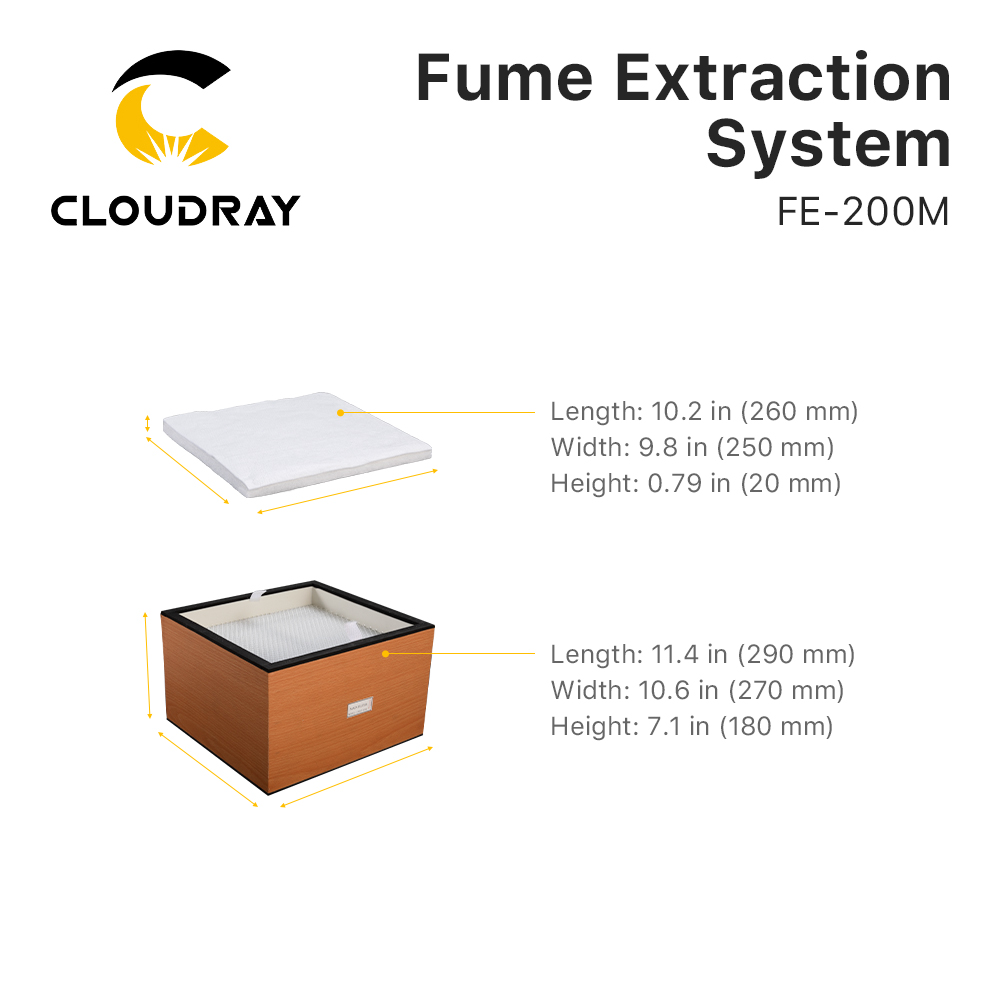 Cloudray Fume Extraction Syste - огляд і ціна Laser Marking Machine